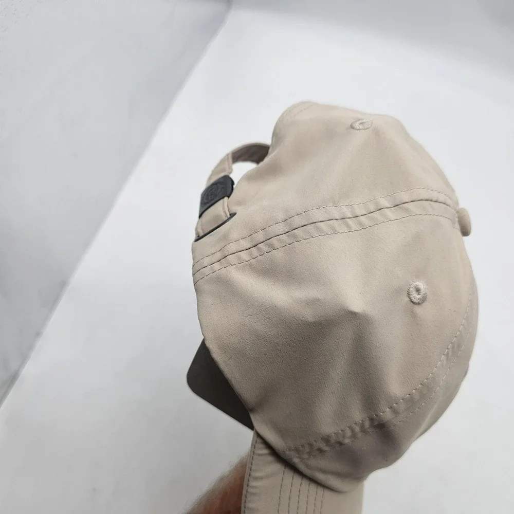 Cadillac Hat Cap Strap Back Mens One Size Beige Crest Logo Car Embroidered
